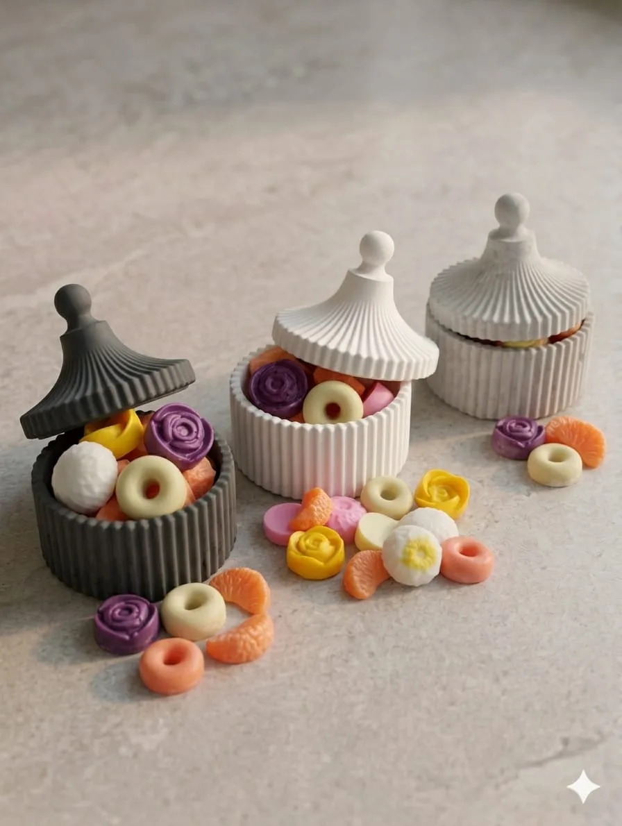 Wax Melts aromáticos con caramelera artesanal en forma de carpa